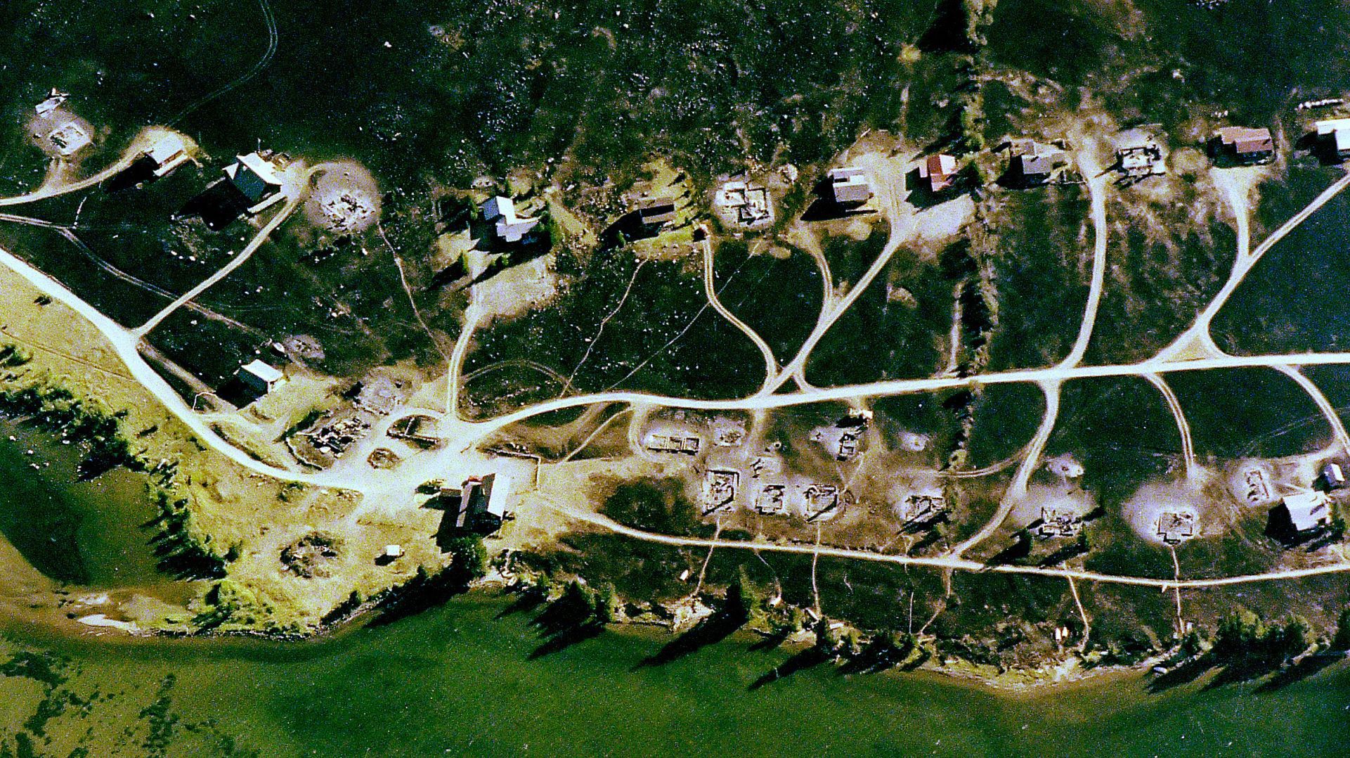Shepherd Mountain fire aerial